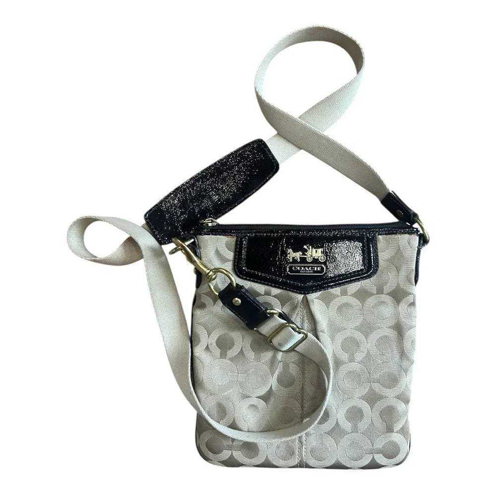 Coach Madison Small Khaki Mahogany Beige Crossbody